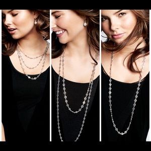 Stella & Dot Devon Layering necklace in silver